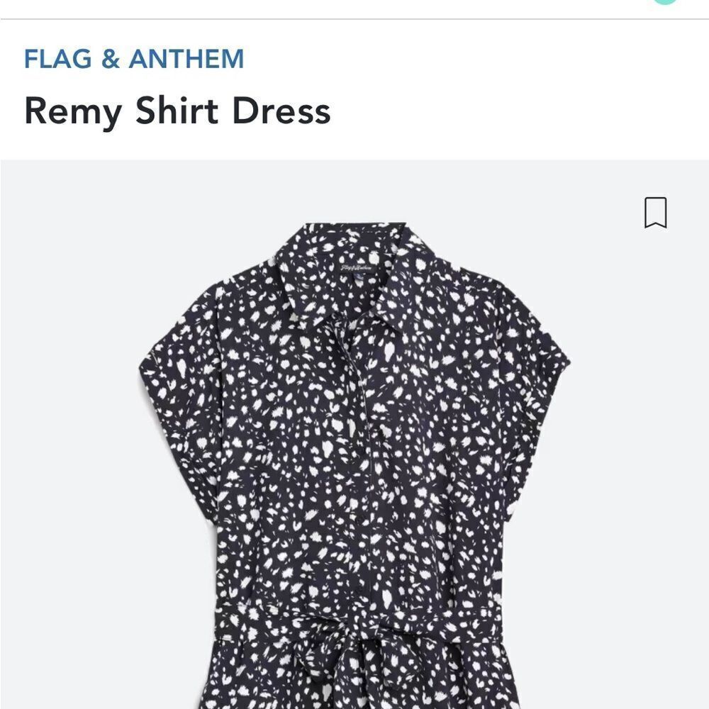Flag & Anthem Remy Navy Shirt Dress - Picture 8 of 9